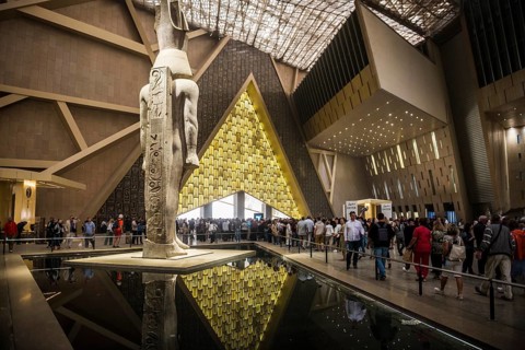 Entrance Hall, Grand Egyptian Museum, GEM, Giza, Cairo, Egypt