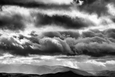 Cloud atmosphere in the mountains, Alvdal Vestfjell, Hedmark, Innlandet, Norway, August 2025