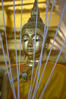 Buddha statue, Wat Phra Si Sanphet, Buddhist temple, Ayutthaya, Ayutthaya province, Thailand