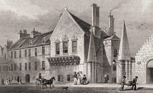 Moray House, Canongate, Edinburgh, Scotland, 19th century, from Modern Athens by Th. H. Shepherd