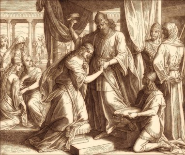 The Coronation of Esther, Old Testament, by Julius Schnorr von Carolsfeld