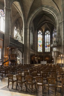 Interior, Elisabethenkirche, Basel, Canton of Basel-Stadt, Switzerland