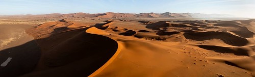 Aerial view of sand dunes in the Namib Desert, Namib Naukluft Park, Namibia