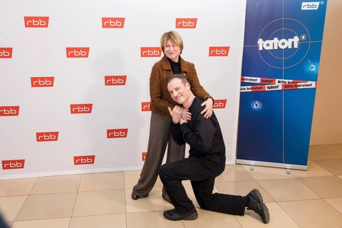 Corinna Harfouch and Mark Waschke at the preview of the crime thriller Tatort: Gefahrengebiet im