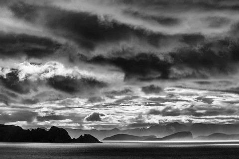 Lighting over the Norwegian European Sea, Söröya, Finnmark, Norway, September 2018