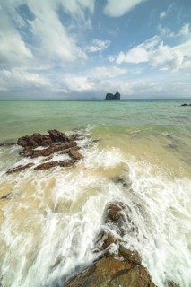 On the beach of Koh Ngai Island, Andaman Sea, Satun Province, Southern Thailand, Thailand