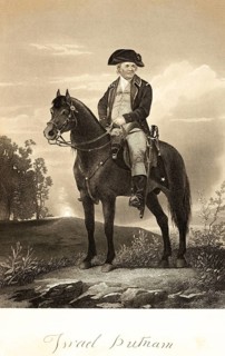 Israel Putnam (1718-1790) General in the American War of Independence, USA, Teiter, uniform, sword,