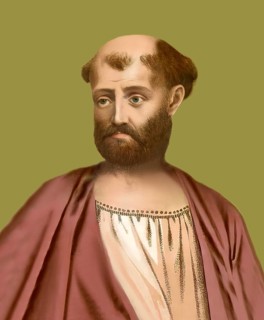 Pope Alexander I, Alessandro I, Bishop of Rome from c. 107 to his death c. 115, digitally edited
