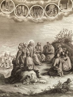 Sermon on the Mount, Anger should be restrained, Gospel of Matthew, 1853, digitally restored
