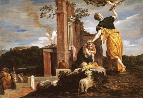 Abraham's Sacrifice of Isaac (1654-56), painting by David Teniers (baptised 15 December 1610 in