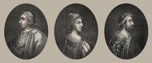 Könige von England, Knut der Große, Harold I., Harthacnut, 10. und 11. Jahrhundert, Haus Dänemark