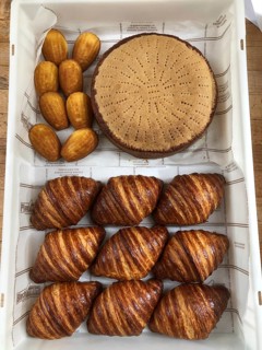 Freshly baked croissants and cakes, Vienna, Austria