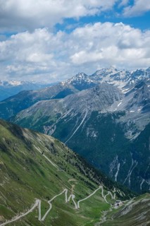 Stilfserjoch, Vinchgau, South Tyrol, Italy, mountain landscape on the Ortler, Stilfser Joch pass