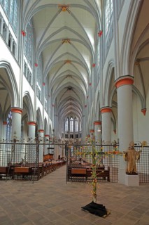Romanesque Altenberg Cathedral, interior view, Altenberg, Odenthal, Bergisches Land, North