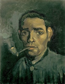 Head Of A Man, painting by Vincent Willem van Gogh (born 30 March 1853 in Groot-Zundert, died 29
