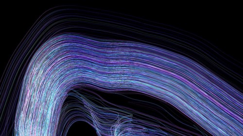 Swirling lines in varied colors create a stimulating abstract background reflecting modern