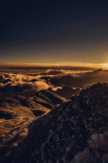Sunrise hike on the Hochplatte in the Ammergau Alps, Ammergebirge in the Allgäu, Bavaria, Germany