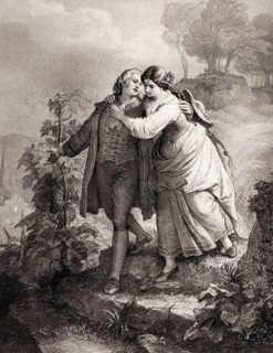 Hermann and Dorothea, an epic poem by Johann Wolfgang von Goethe, after Wilhelm von Kaulbach