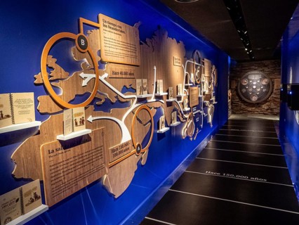 Exhibition about the development of mankind, museum in Parque Patagonia Argentina, Park Patagonia