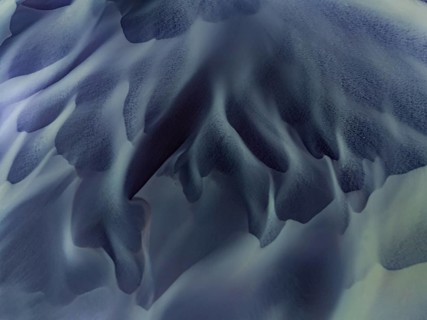 River, river course, river delta, aerial view, sediments, structures, South Iceland, Iceland