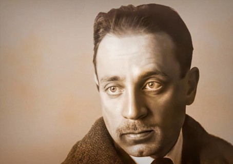Portrait of Rainer Maria Rilke, 1875 – 1926, Austrian poet and novelist, digitally edited