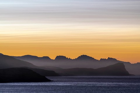 Dusk over the Norwegian European Sea, Söröya, Finnmark, December 2018