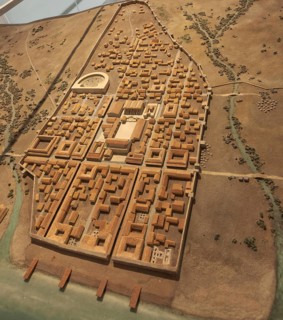 Model of Baelo Claudia, Archaeological Museum, Cádiz, Spain