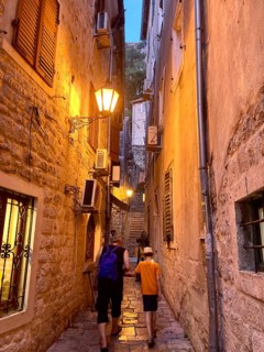 Alley in the Old Town of Kotor, historical, Bay of Kotor, Adriatic Sea, Mediterranean Sea, World
