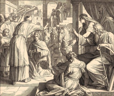 The coronation of Solomon, Old Testament, by Julius Schnorr von Carolsfeld
