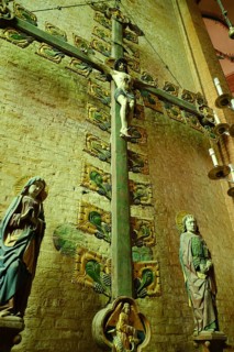 Late Gothic triumphal cross of the later 15th century, originally in the Georgenkirche, now