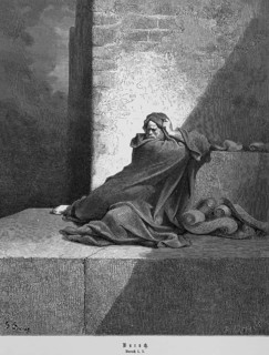 Baruch in Babel, chapter 1, verse 1, rolls of paper, writing, thoughts, wall, steps, sitting, Old