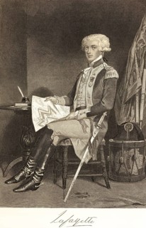 Gilbert Motier de Lafayette, Marquis de La Fayette or Lafayette (1757-1834) politician and officer,