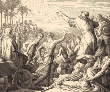 Jewish exiles returned to Jerusalem, Old Testament, by Julius Schnorr von Carolsfeld