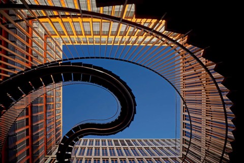 Germany, Munich, University, Endless Stairs, Endless Stairs, Endless Stairs, Munich, Bavaria,