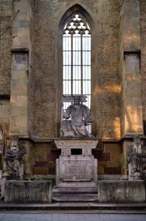 Christ with the Victory Flag, Württemberg Reformation Memorial, South Facade, Hospital Church,