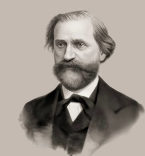 Giuseppe Verdi, 1813 – 1901, Italian opera composer, digitally edited
