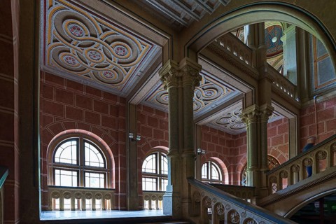 Staircase of the National Yuri Fedkovych University, founded in 1875, Czernowicz, Ukraine