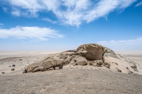 Rocks at Vogelfederberg, granite rocks, Namib Naukluft Park, Namibia