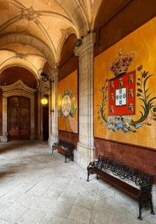 Palácio da Bolsa, neoclassical style stock exchange, UNESCO World Heritage Site, old town, Porto,
