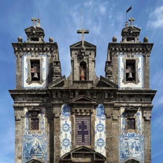 Igreja Paroquial de Santo Ildefonso, catholic church built in the 18th century, exterior façade