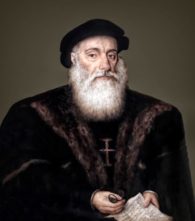 Vasco da Gama, c. 1460s – 1524, Portuguese explorer, digitally edited
