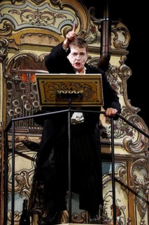 Katharina Thalbach during the photo rehearsal for SAUERKOHL AND MISDEEDS, a musical Wilhelm bush