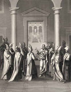 The Great Commandment, New Testament, steel engraving 1853, digitally restored