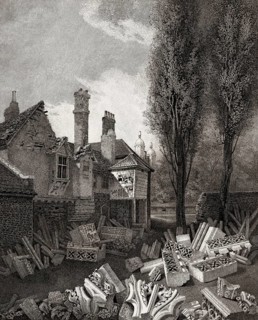 Cotton Garden, Palace of Westminster, London, England, 1804, after John Thomas Smith
