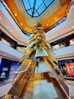 Christmas decorations in the Thier Gallerie shopping centre, Dortmund, Ruhr area, North