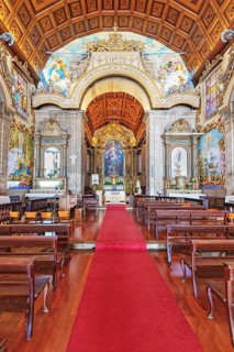 Matriz de Santa Maria de Válega church interior, Ovar, Aveiro, Portugal