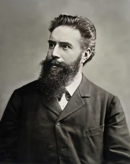 Portrait of Wilhelm Conrad Röntgen, 1845 – 1923, German mechanical engineer and physicist,