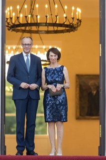 Friedrich Merz (Chancellor of the Federal Republic of Germany, CDU) with his woman Charlotte Merz