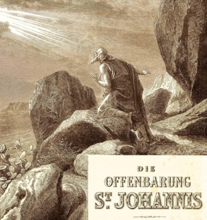 Picture introducing the Revelation of the Apostle John, secrets of the seven lights and stars, New