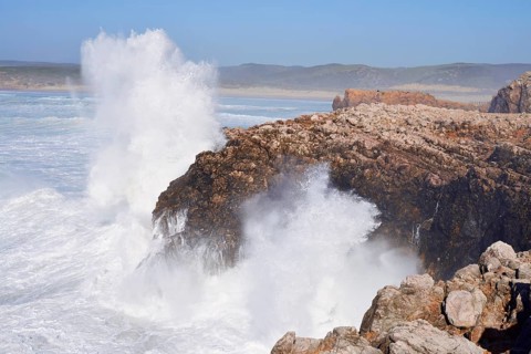 Surf on the Rocky Coast, Carrapateira, Parque Natural do Sudoeste Alentejano e Costa Vicentina,